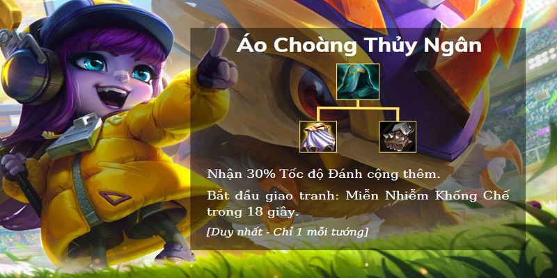 Áo choàng thủy ngân là trang bị tốt nhất